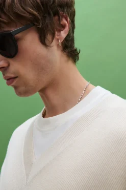 Closed Fine knit with V-neck Ivory Discount