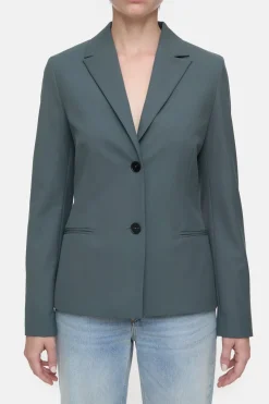 Closed Fitted blazer Pini green Clearance