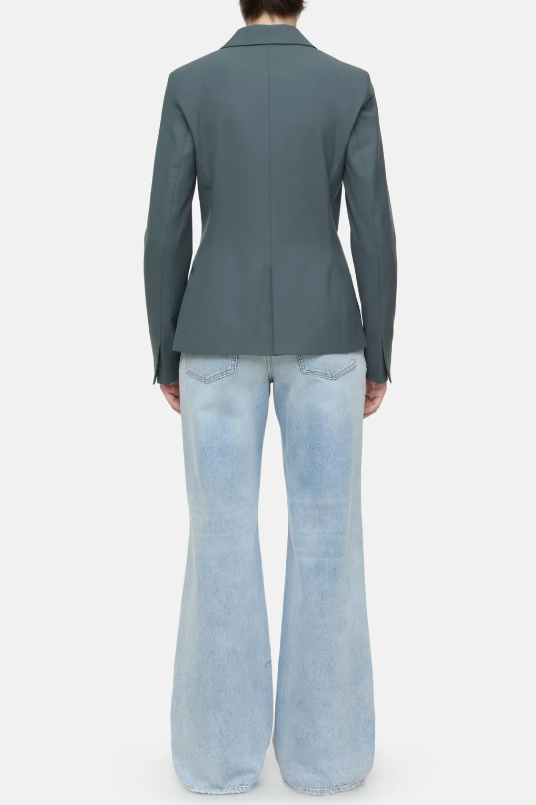 Closed Fitted blazer Pini green Clearance