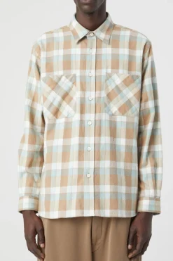 Closed Flannel Shirt glazed green Hot