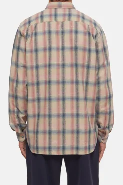 Closed Flannel Shirt rose dust Hot
