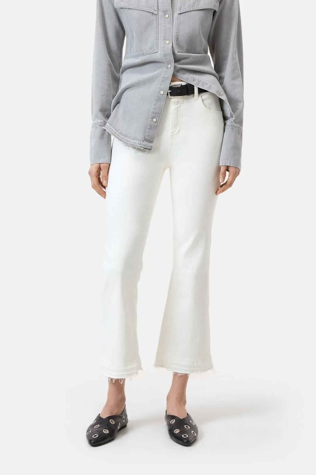 Closed Flared Jeans - Style Name Hi-Sun Ivory Sale