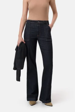 Closed Flared Jeans - Style Name Aria Dark blue Online