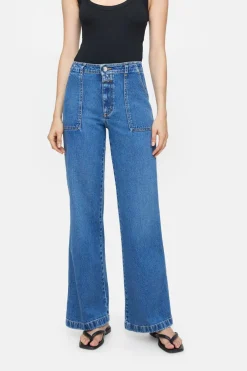 Closed Flared Jeans - Style Name Aria Mid blue New