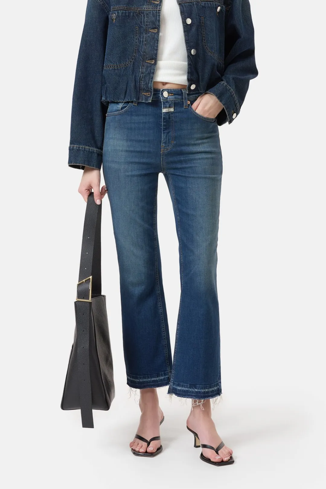 Closed Flared Jeans - Style Name Hi-Sun Dark blue Discount