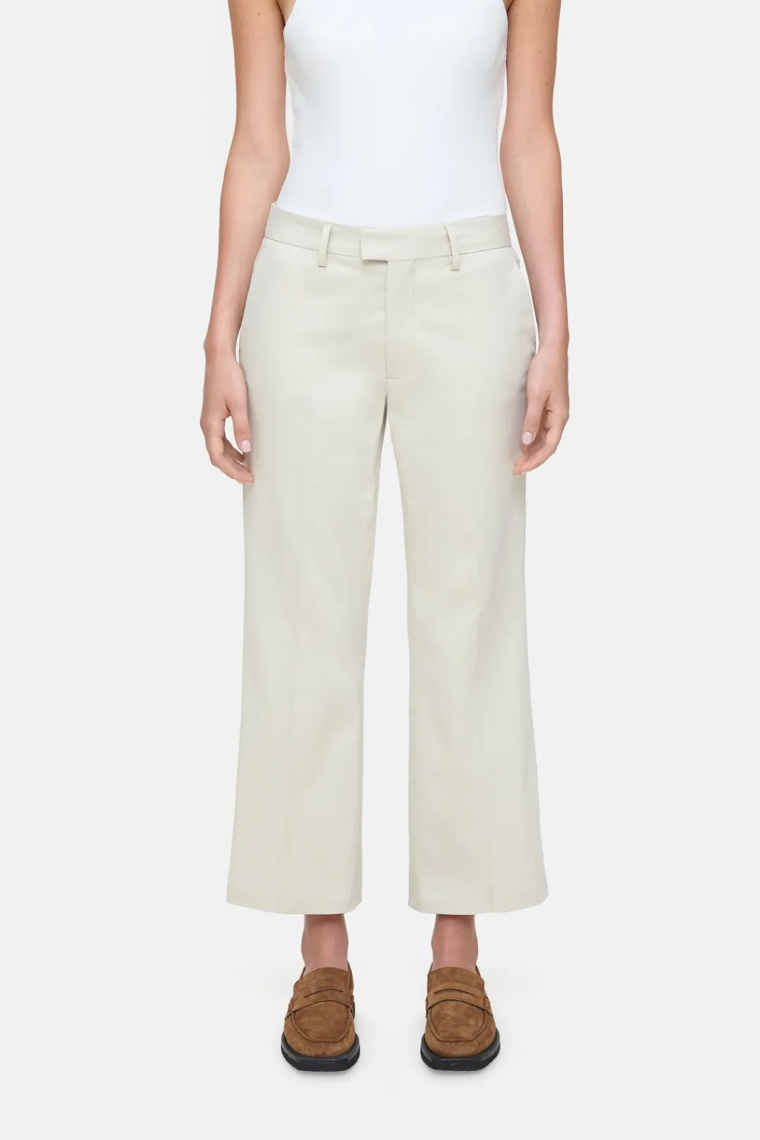 Closed Flared Pants - Style Name Wharton Sabbia beige Hot