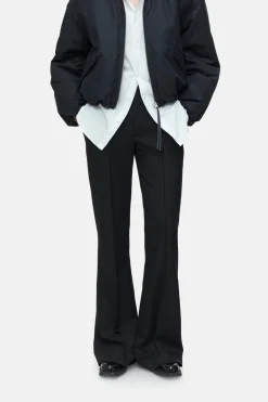 Closed Flared Pants - Style Name Denair Black Discount