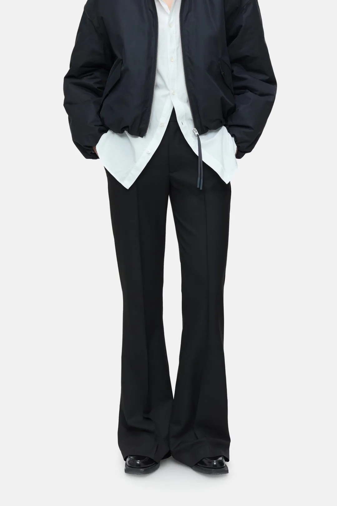 Closed Flared Pants - Style Name Denair Black Discount