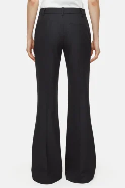 Closed Flared Pants - Style Name Denair Black Discount