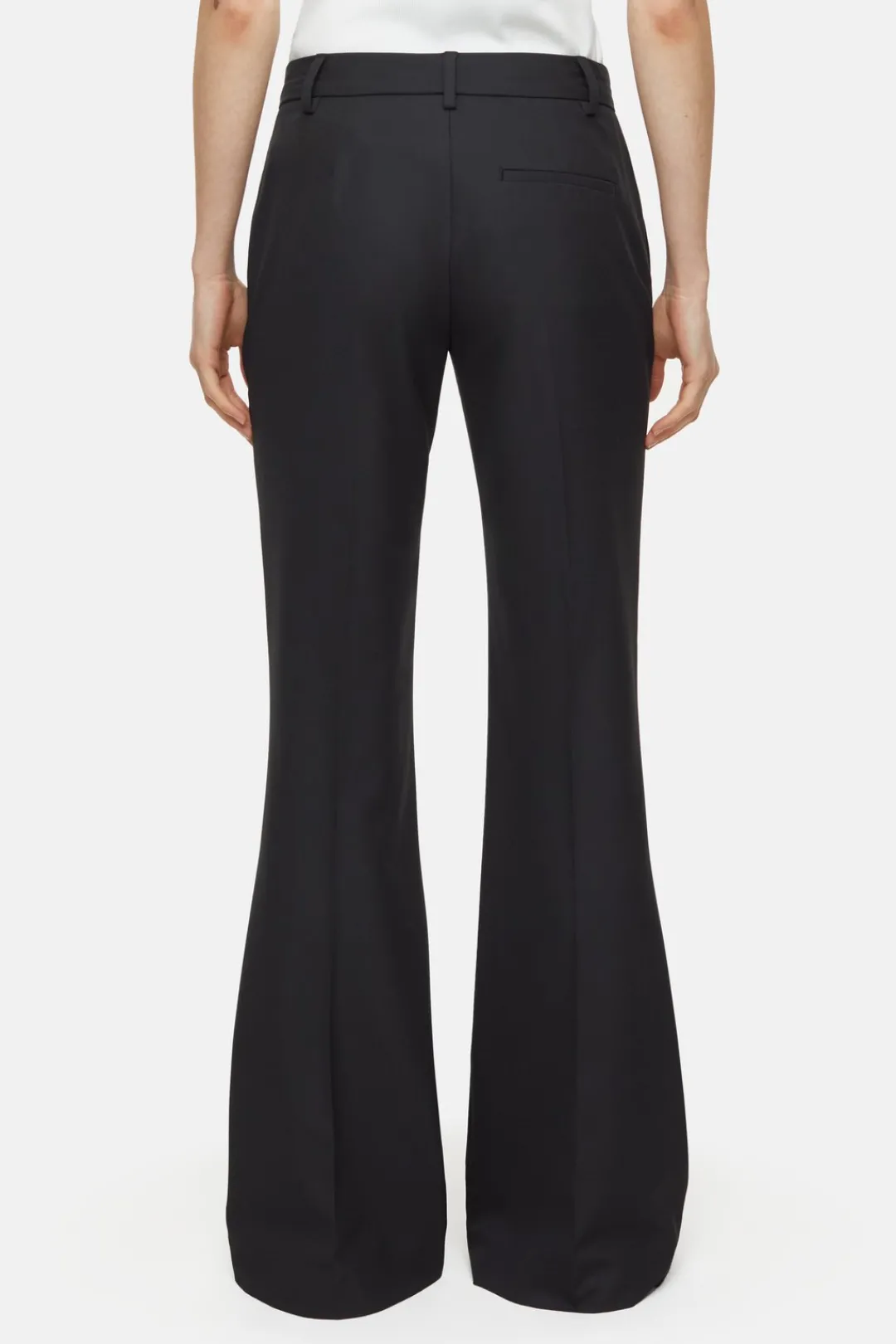 Closed Flared Pants - Style Name Denair Black Discount