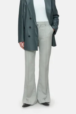 Closed Flared Pants - Style Name Denair Pastel olive Clearance