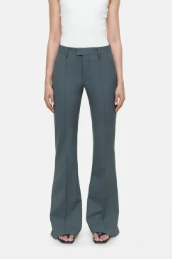 Closed Flared Pants - Style Name Denair Pini green Best