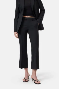 Closed Flared Pants - Style Name Wharton Black Online