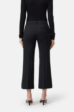 Closed Flared Pants - Style Name Wharton Black Online