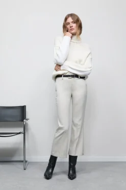Closed Flared Pants - Style Name Wharton Pearl beige Best