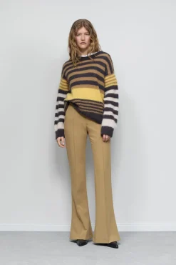 Closed Flared Pants - Style Name Denair Tullamore brown Clearance