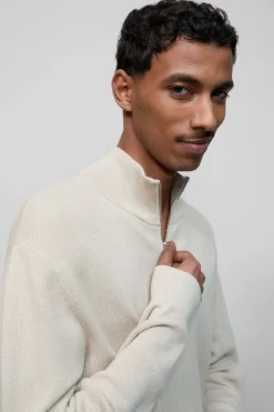 Closed Half-zip-pullover Tonka beige Best