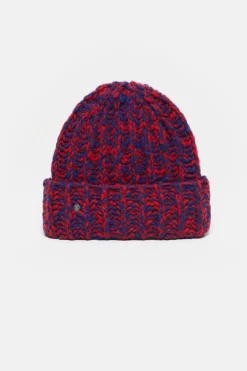 Closed Hand-knitted hat Chili pepper red Discount