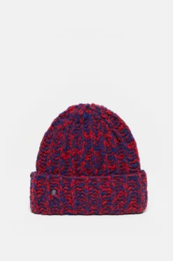 Closed Hand-knitted hat Chili pepper red Discount