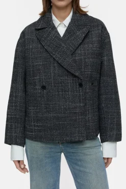 Closed Heringbone tweed jacket Black Hot