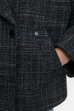 Closed Heringbone tweed jacket Black Hot