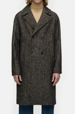Closed Herringbone coat Black Outlet