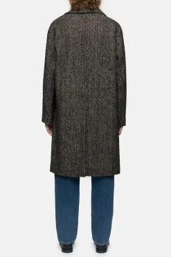 Closed Herringbone coat Black Outlet