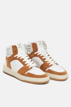 Closed High sneakers made from leather Tullamore brown New