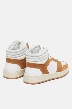 Closed High sneakers made from leather Tullamore brown New