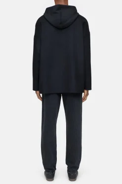 Closed Hoodie in virgin wool mix Black New
