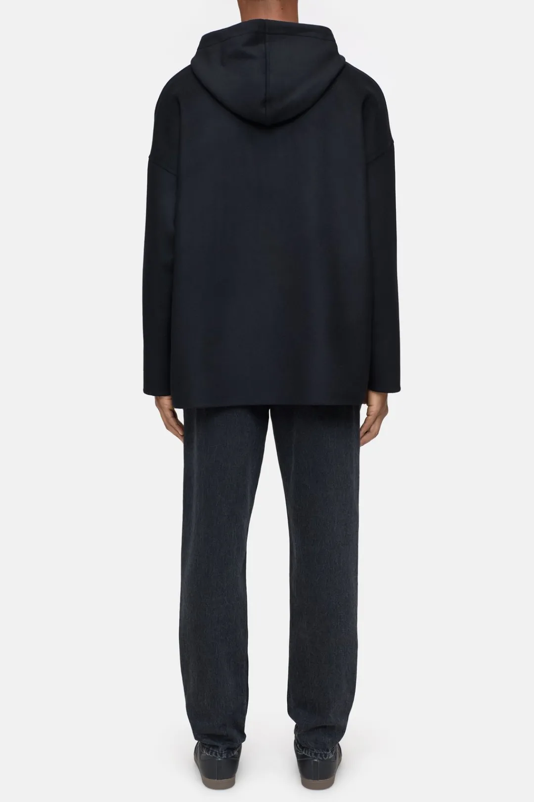 Closed Hoodie in virgin wool mix Black New