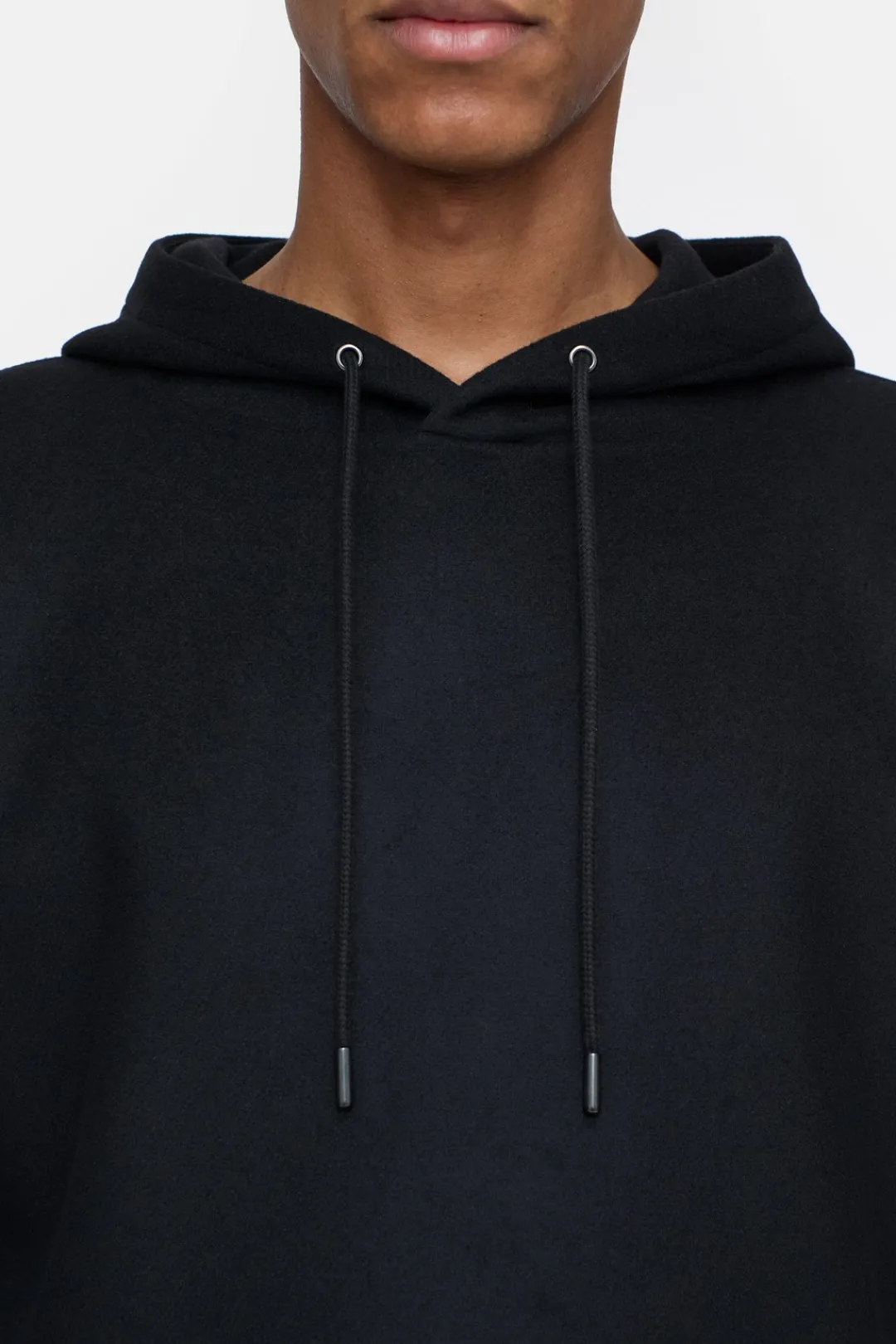 Closed Hoodie in virgin wool mix Black New