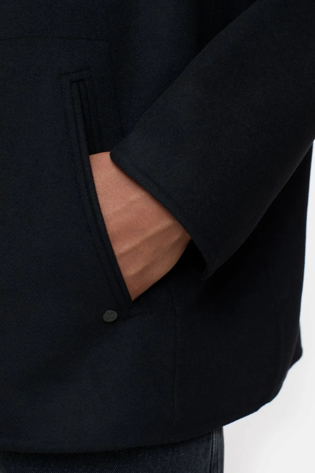 Closed Hoodie in virgin wool mix Black New