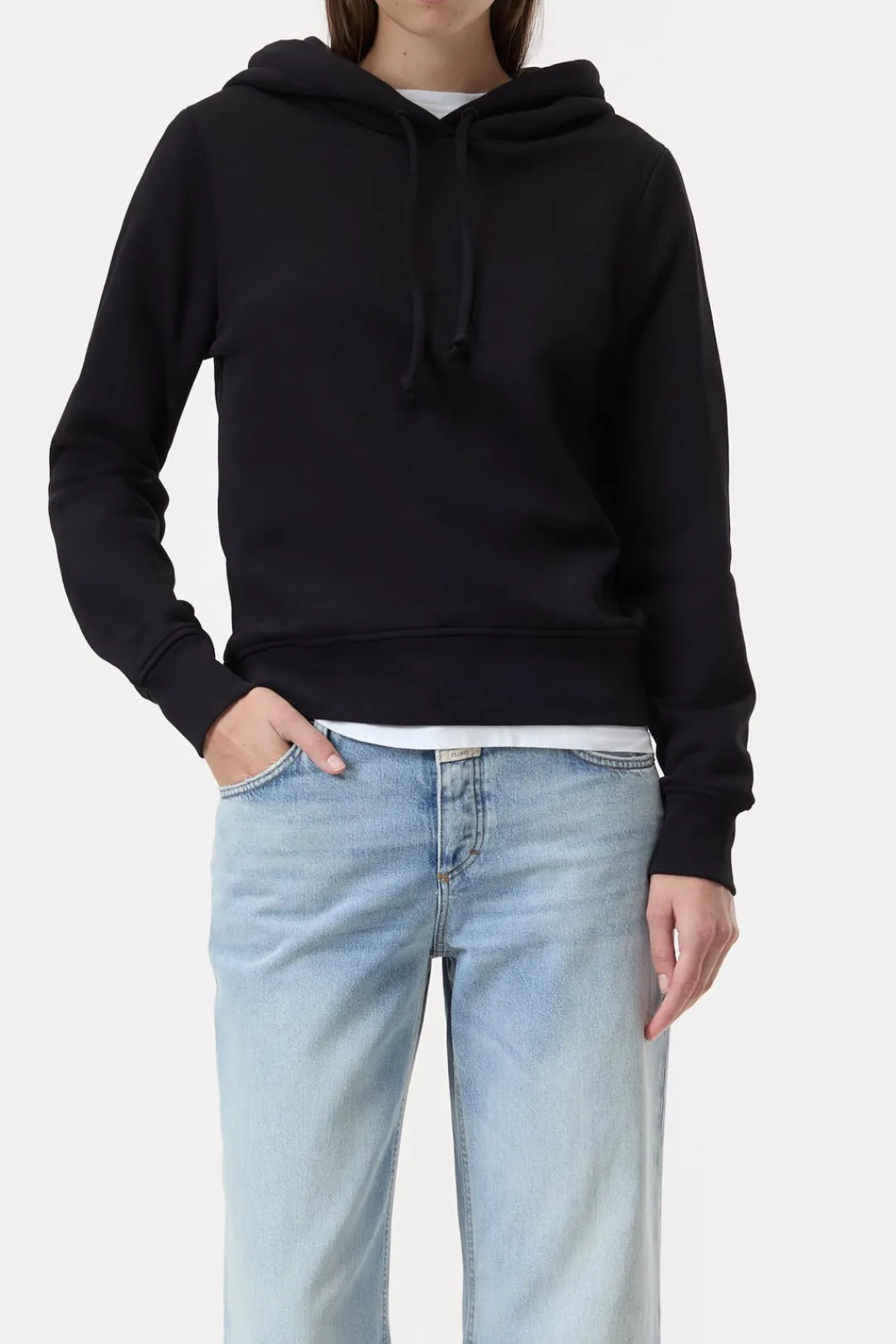 Closed Hoodie made from organic cotton Black Hot