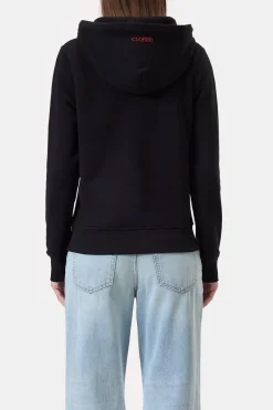 Closed Hoodie made from organic cotton Black Hot