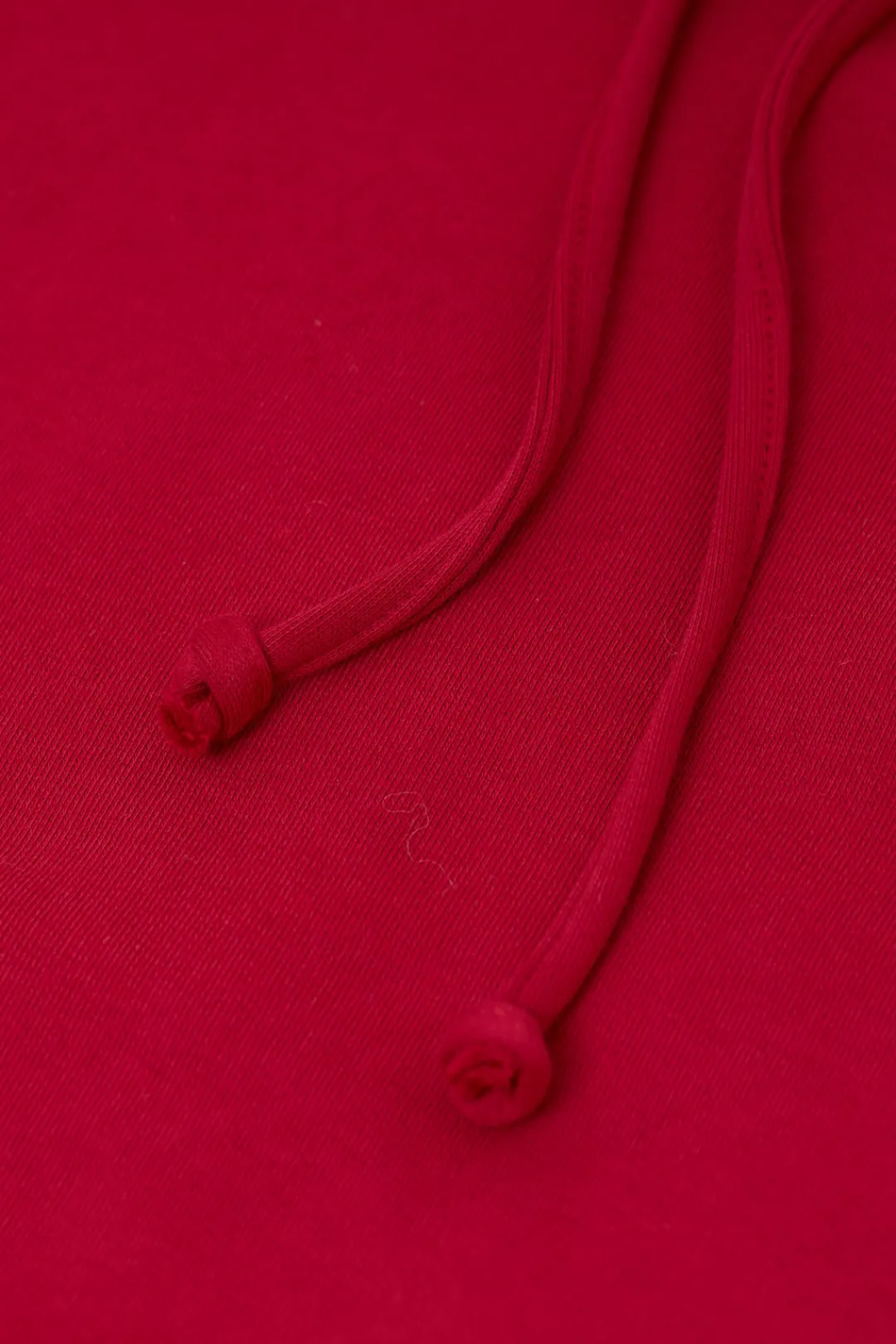 Closed Hoodie made from organic cotton Chili pepper red Clearance