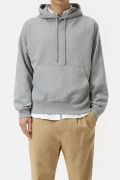 Closed Hoodie made from pure organic cotton Light grey melange