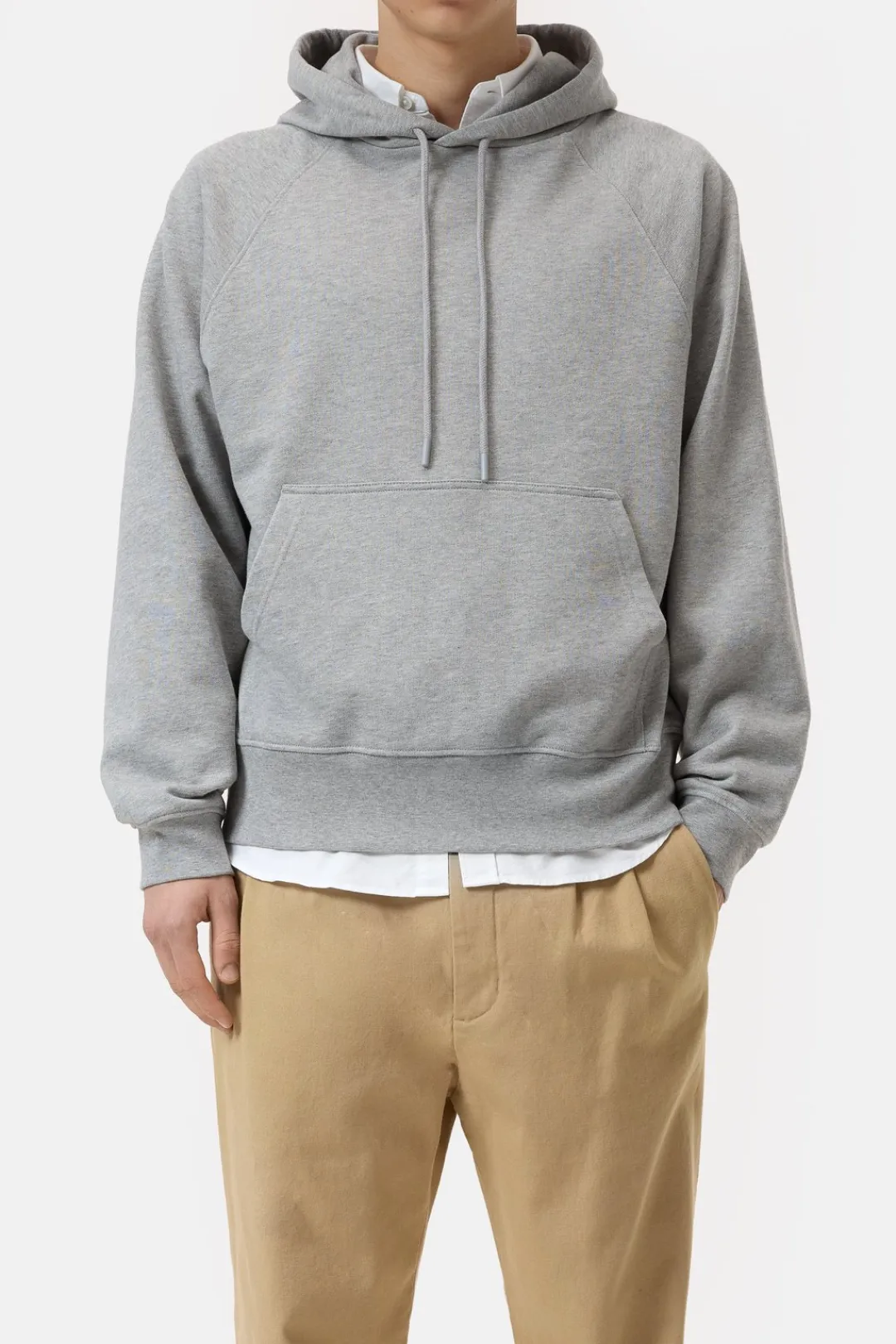 Closed Hoodie made from pure organic cotton Light grey melange