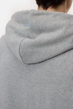 Closed Hoodie made from pure organic cotton Light grey melange