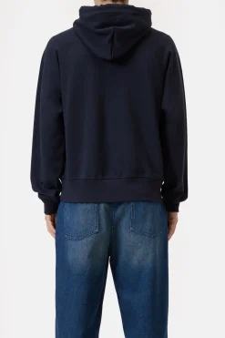 Closed Hoodie made from pure organic cotton Dark night New