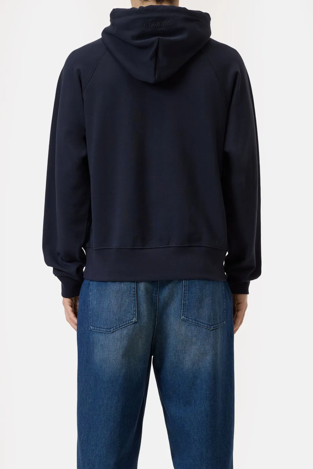 Closed Hoodie made from pure organic cotton Dark night New