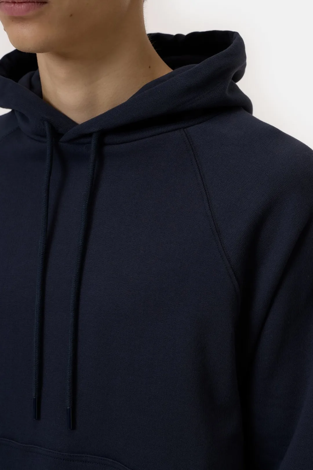 Closed Hoodie made from pure organic cotton Dark night New