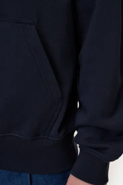 Closed Hoodie made from pure organic cotton Dark night New