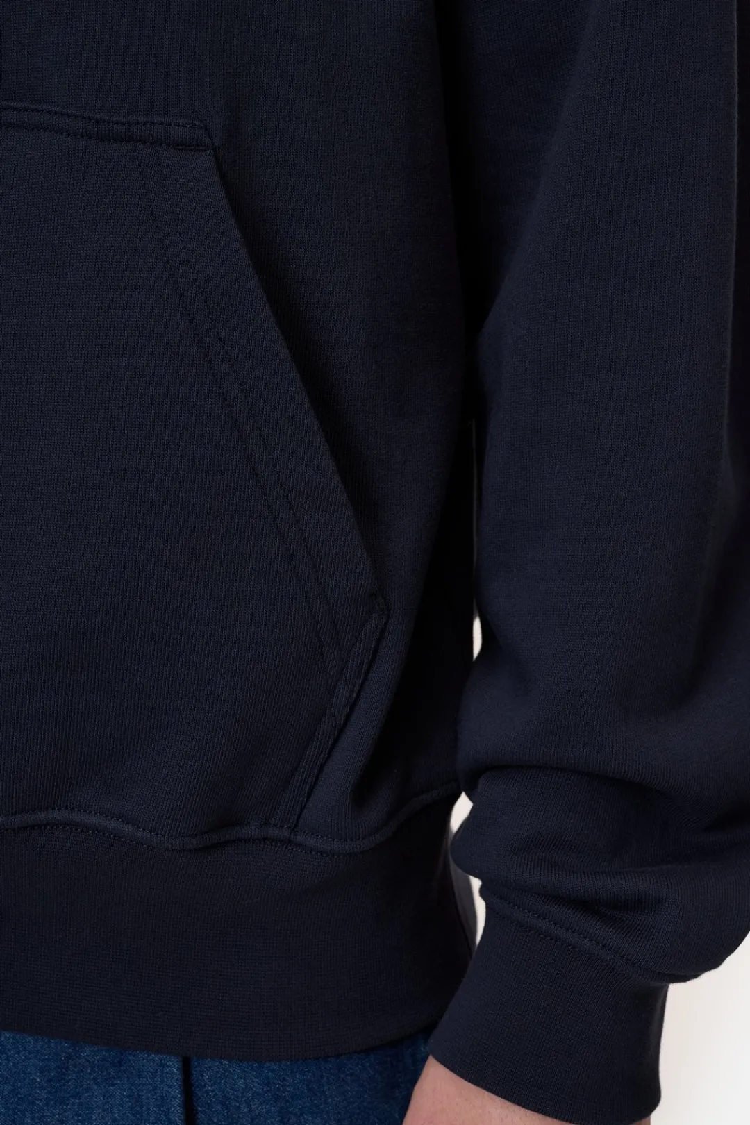 Closed Hoodie made from pure organic cotton Dark night New