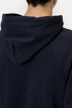 Closed Hoodie made from pure organic cotton Dark night New