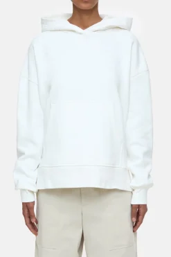 Closed Hoodie with logo Ivory Sale
