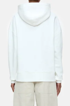 Closed Hoodie with logo Ivory Sale
