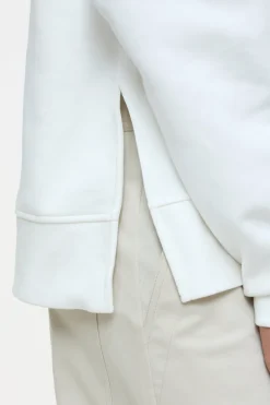 Closed Hoodie with logo Ivory Sale