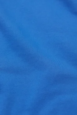 Closed Hoodie with logo Lake blue Discount