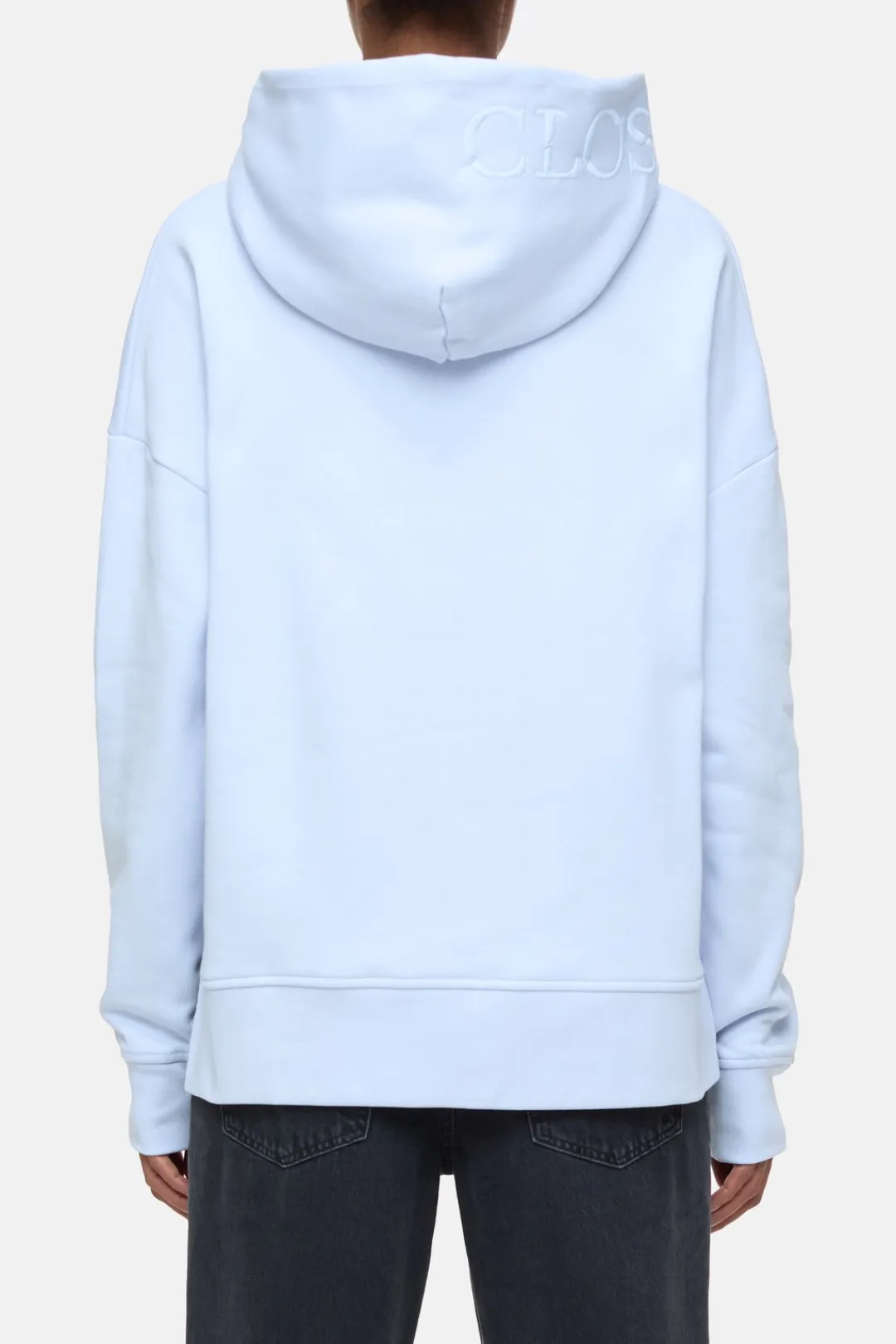 Closed Hoodie with logo Lazio blue Best